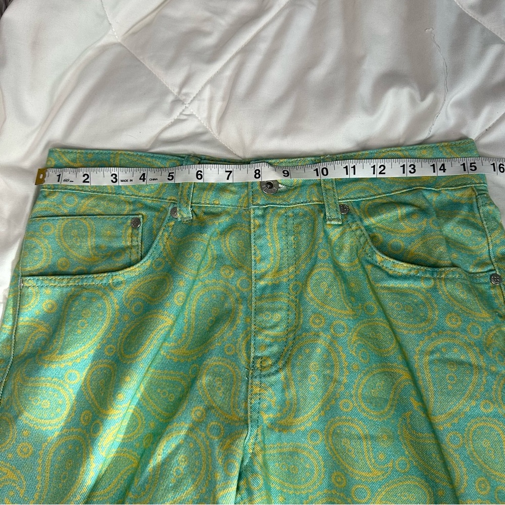 The Ragged Priest Green Patterned Straight Leg Jeans - Picture 10 of 15